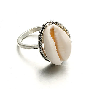 Riptide Shell Silver Ring