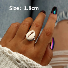 Load image into Gallery viewer, Riptide Shell Silver Ring