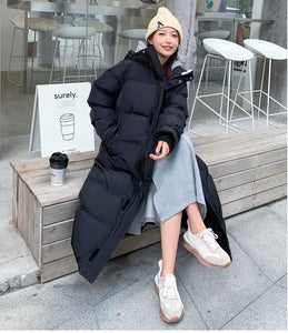 Plush Puffy Parka; Quilted Jacket