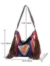 Load image into Gallery viewer, Jetts Canvas Shoulder Bag - Hand-woven Flowing Beard Cotton And Linen