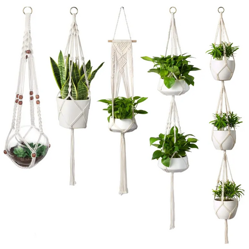 Knot Me! Handmade Macrame Plant Hangers -Bring your boho to your home