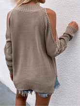 Load image into Gallery viewer, Jessie Cold Shoulder Knitted Sweater