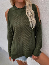 Load image into Gallery viewer, Jessie Cold Shoulder Knitted Sweater