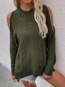 Jessie Cold Shoulder Knitted Sweater