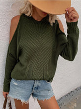 Load image into Gallery viewer, Jessie Cold Shoulder Knitted Sweater