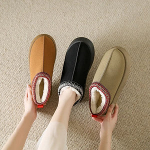 New Winter Suede Leather Lazy Loafers