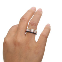 Load image into Gallery viewer, Romancing Stacker Ring Band- in Sterling Silver