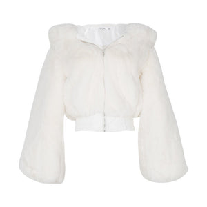 Kai Cropped Faux Fur Coat