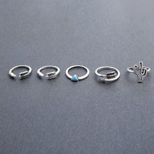 Cece's Stainless Steel Midi Ring Set