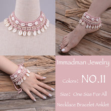Load image into Gallery viewer, Puka Shell Crochet Bracelet or Anklet