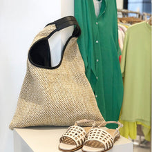 Load image into Gallery viewer, Makena Rattan Vacation Tote