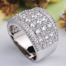 Load image into Gallery viewer, Vintage Genuine Silver + Crystal Ring