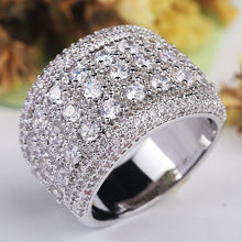 Load image into Gallery viewer, Vintage Genuine Silver + Crystal Ring