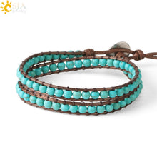 Load image into Gallery viewer, Turquoise Handmade Beaded Bracelet