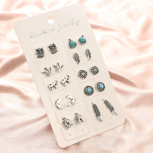 Vintage Antique Silver Earring Collection