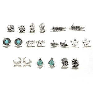 Vintage Antique Silver Earring Collection
