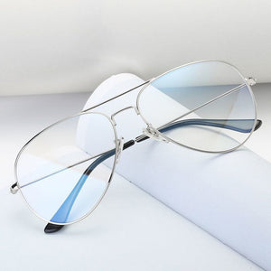 The Kenzie Aviator Blue Light Eyeglass