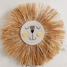 Load image into Gallery viewer, Waffles! Hand woven Lion Hanging Decor