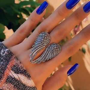 Vintage Angel Wings Ring