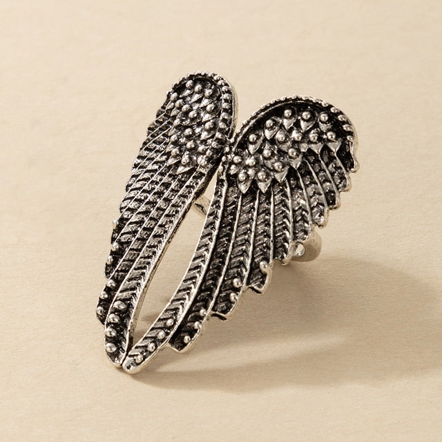 Vintage Angel Wings Ring