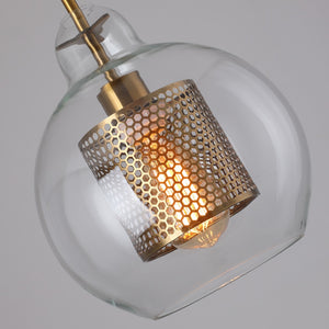 Loft Modern Pendant Light Glass Ball Hanging Light Fixture