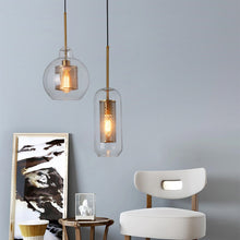 Load image into Gallery viewer, Loft Modern Pendant Light Glass Ball Hanging Light Fixture