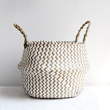 Load image into Gallery viewer, Boho Handmade Bamboo Basket