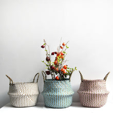 Load image into Gallery viewer, Boho Handmade Bamboo Basket