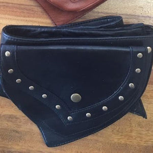 Medieval Gypsy Bohemian Pouch Bag Viking Pocket Belt Leather