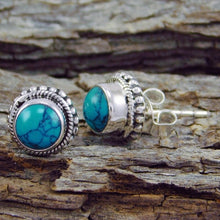 Load image into Gallery viewer, Belle&#39;s Turquoise Earrings