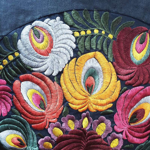 Rosa Vintage Embroidery Denim Coat