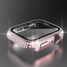 Load image into Gallery viewer, Bling Rhinestone Bumper Case+Tempered Glass for Apple Watch