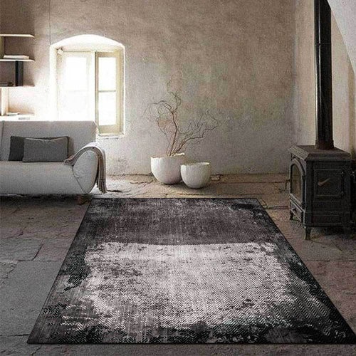 Abstract Retro Stain-Resistant Area Rug