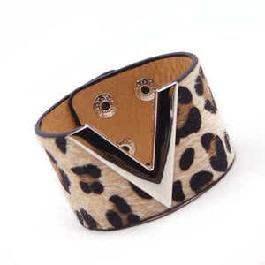 Luxe Leather V Cuff