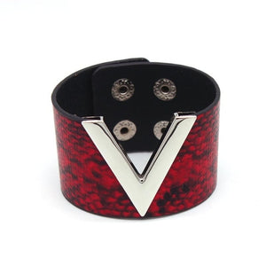 Luxe Leather V Cuff