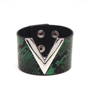 Luxe Leather V Cuff