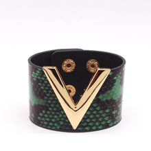 Load image into Gallery viewer, Luxe Leather V Cuff