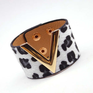 Luxe Leather V Cuff