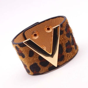 Luxe Leather V Cuff