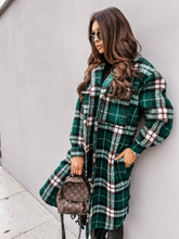 Load image into Gallery viewer, Tacy Turn-Down Collar Plaid Coat